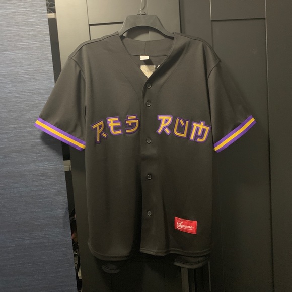 red rum baseball jersey supreme